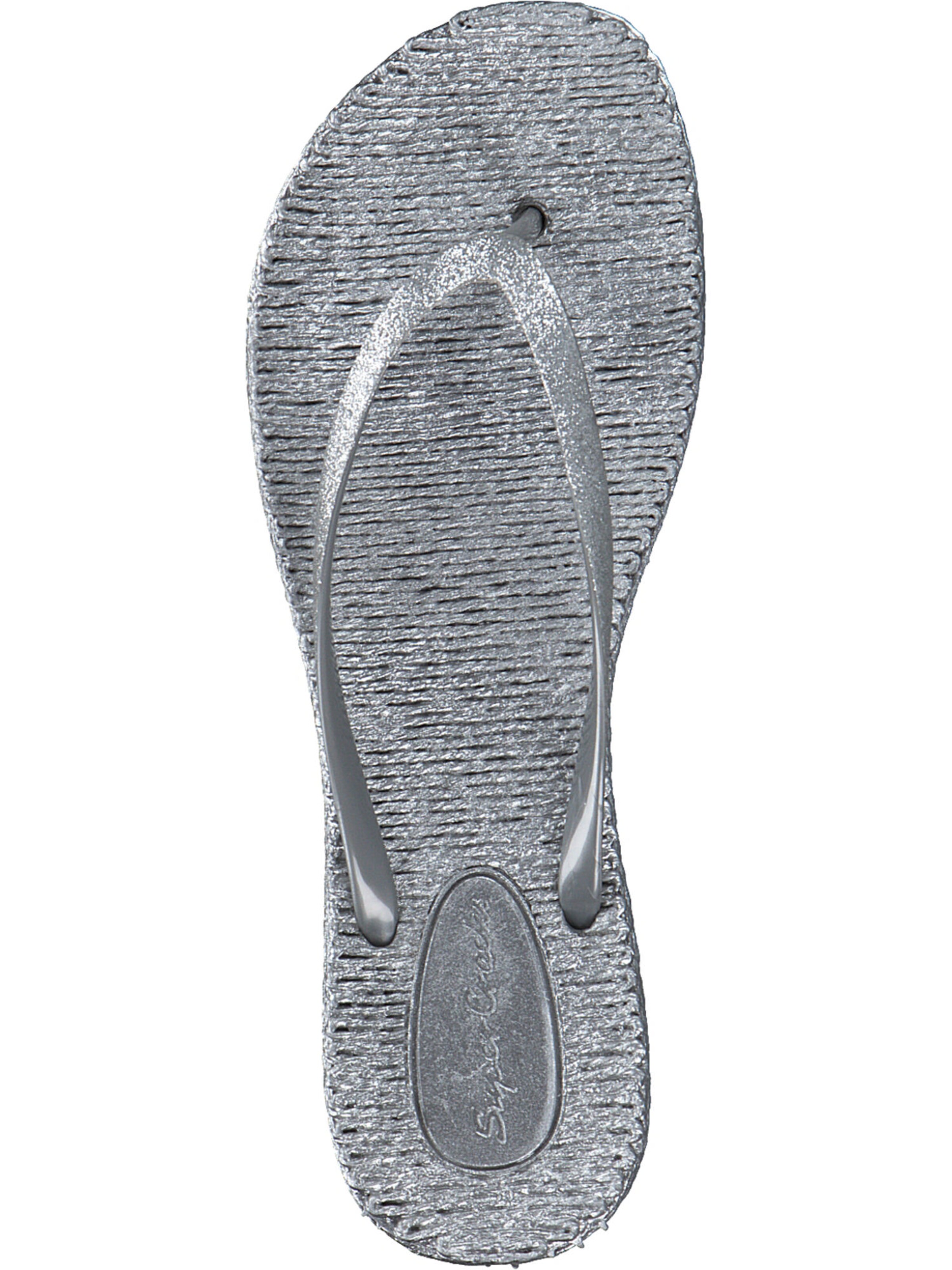 SuperCracks T-Bar Sandals in Silver