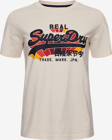 Superdry T-Shirt in Beige: front
