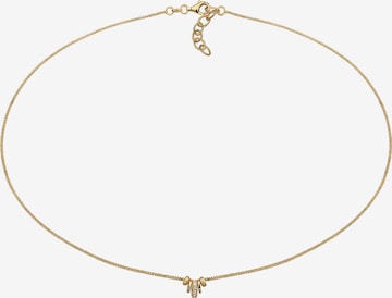 ELLI Ketting 'Solitär' in Goud: voorkant