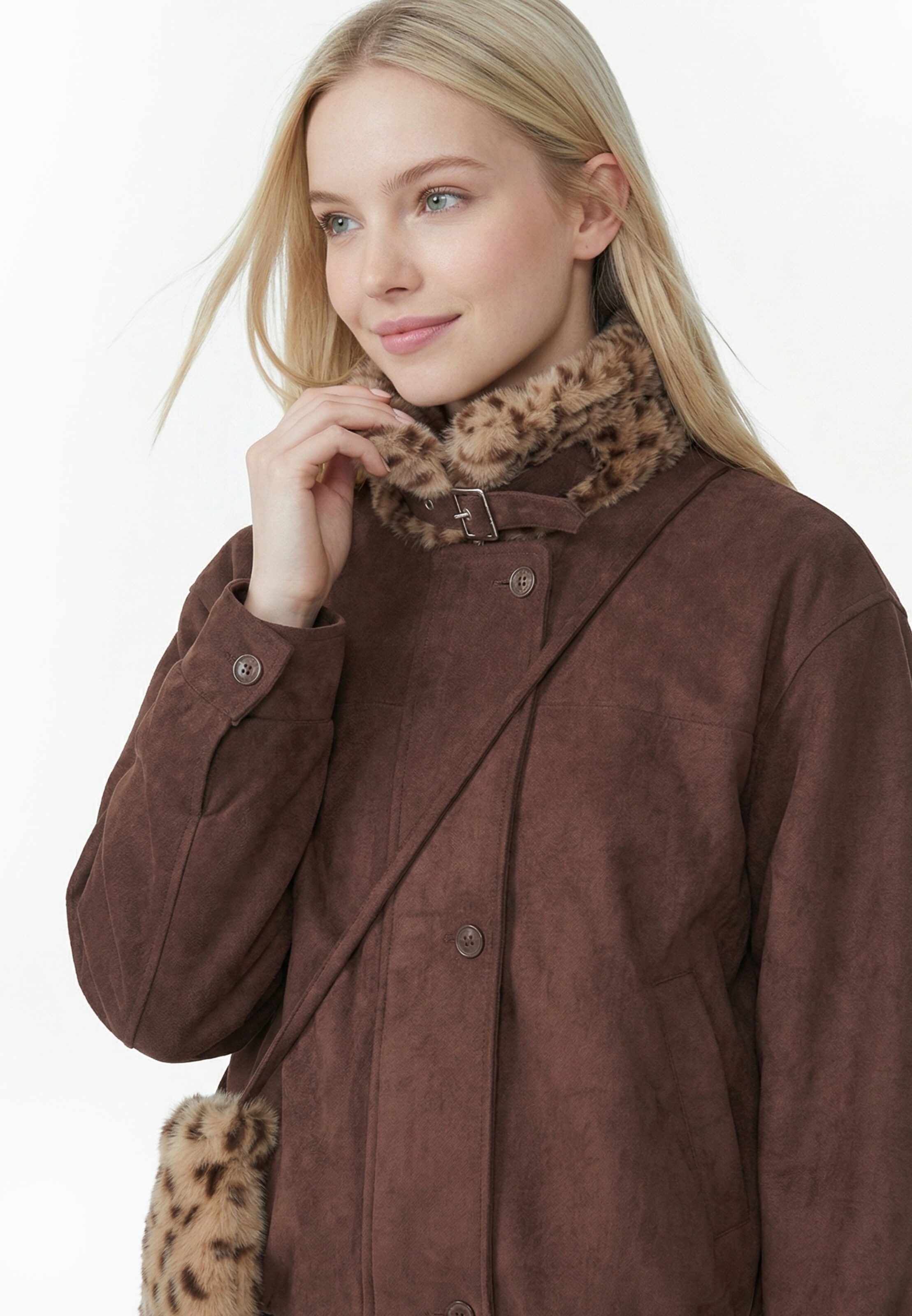 MYMO - Chaqueta de entretiempo en marrón