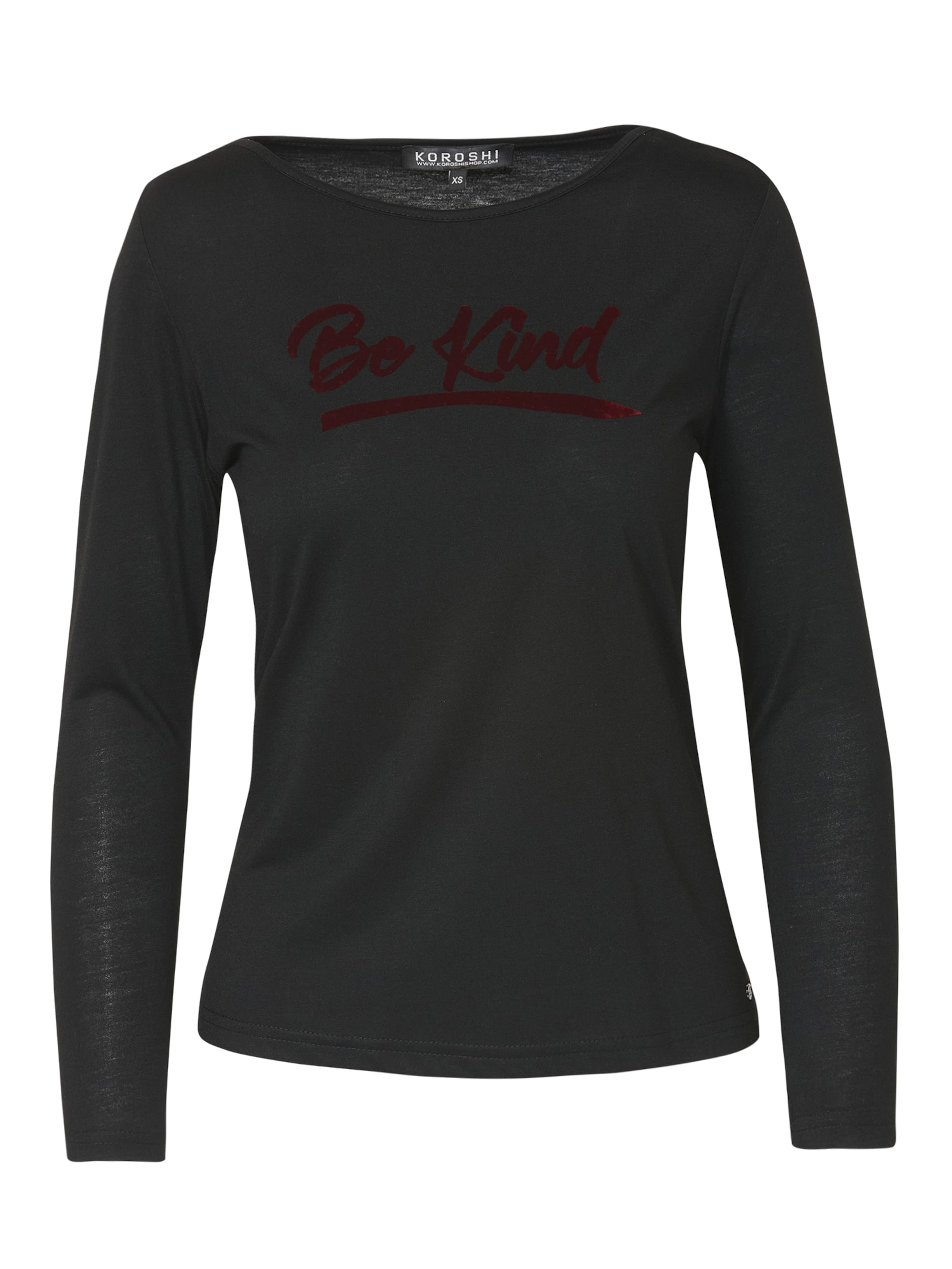 KOROSHI Majica | črna barva: sprednja stran