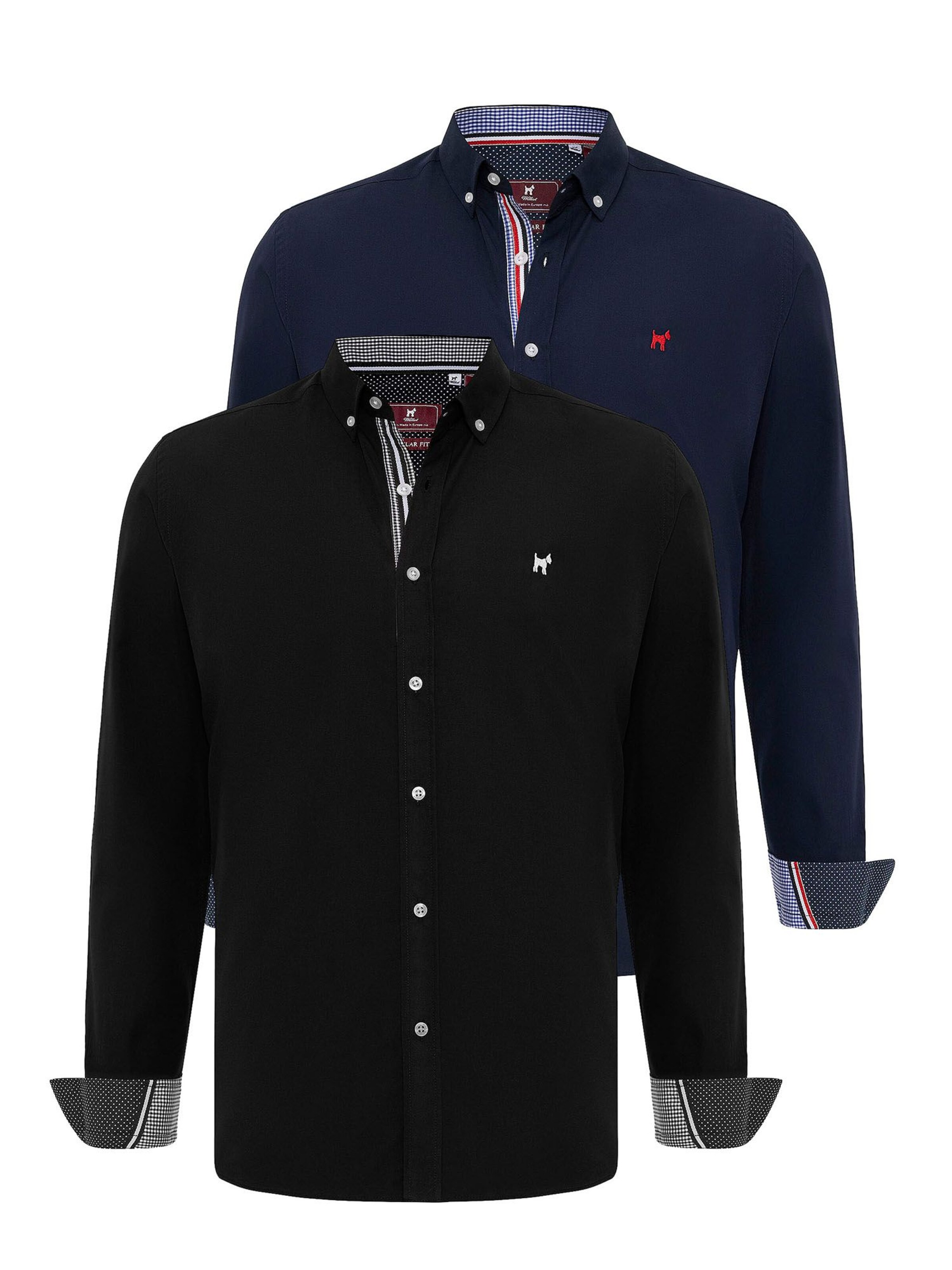 Williot Klasický střih Košile – modrá: přední strana