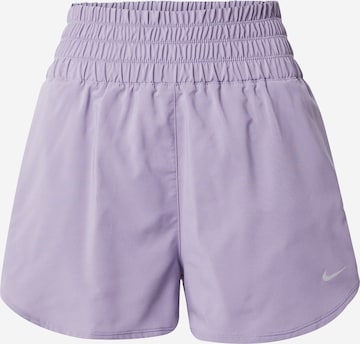 Regular Pantalon de sport 'ONE' NIKE en violet : devant