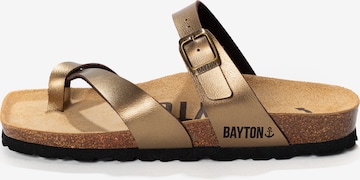 Bayton - Zapatos abiertos 'Diane' en bronce: frente