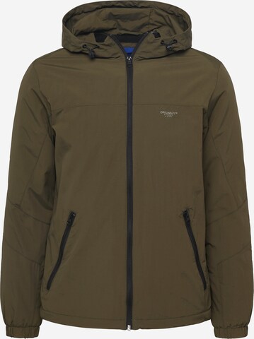 Veste mi-saison 'BECKS' JACK & JONES en vert : devant