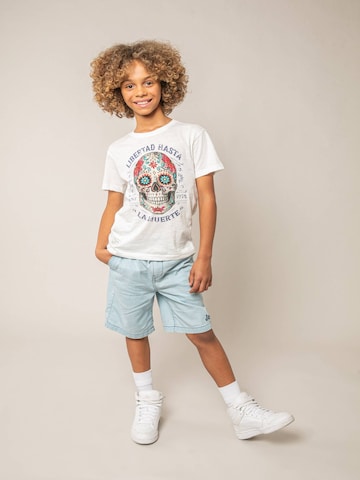 T-Shirt 'Craneo' Deeluxe en blanc