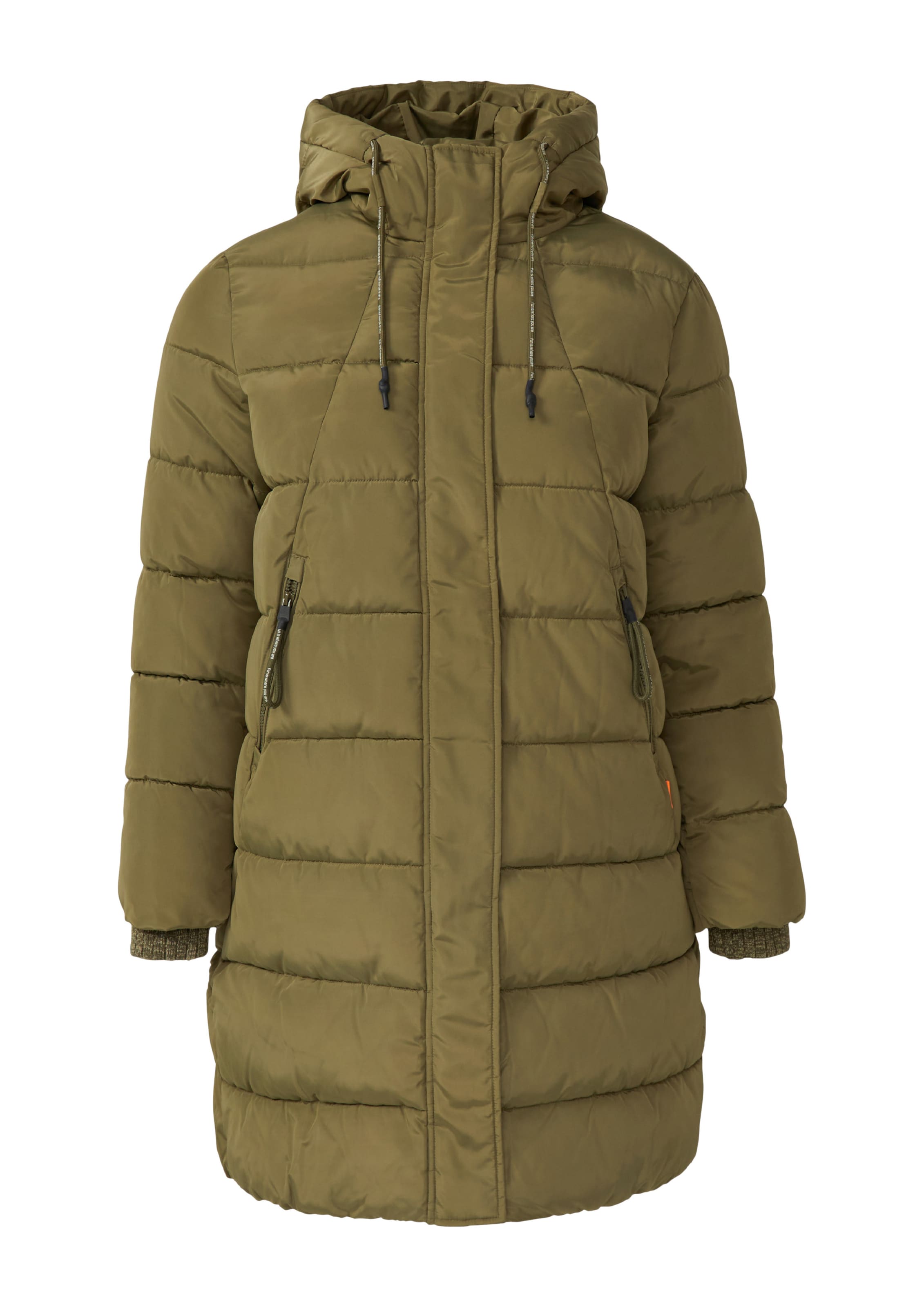 QS Wintermantel in Groen: voorkant
