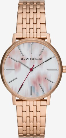 ARMANI EXCHANGE Analoguhr in Pink: predná strana