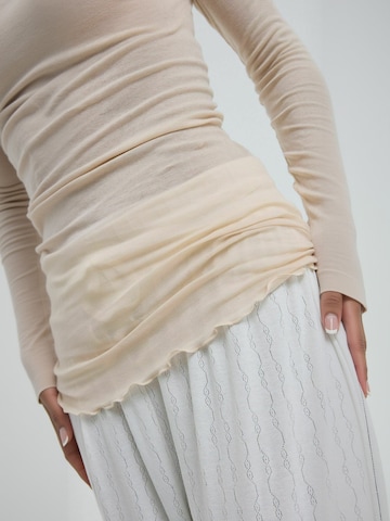 T-shirt Seamless Basic en beige