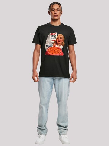 F4NT4STIC T-Shirt 'Kellogg's Corn Flakes Cereal 1950's' in Schwarz