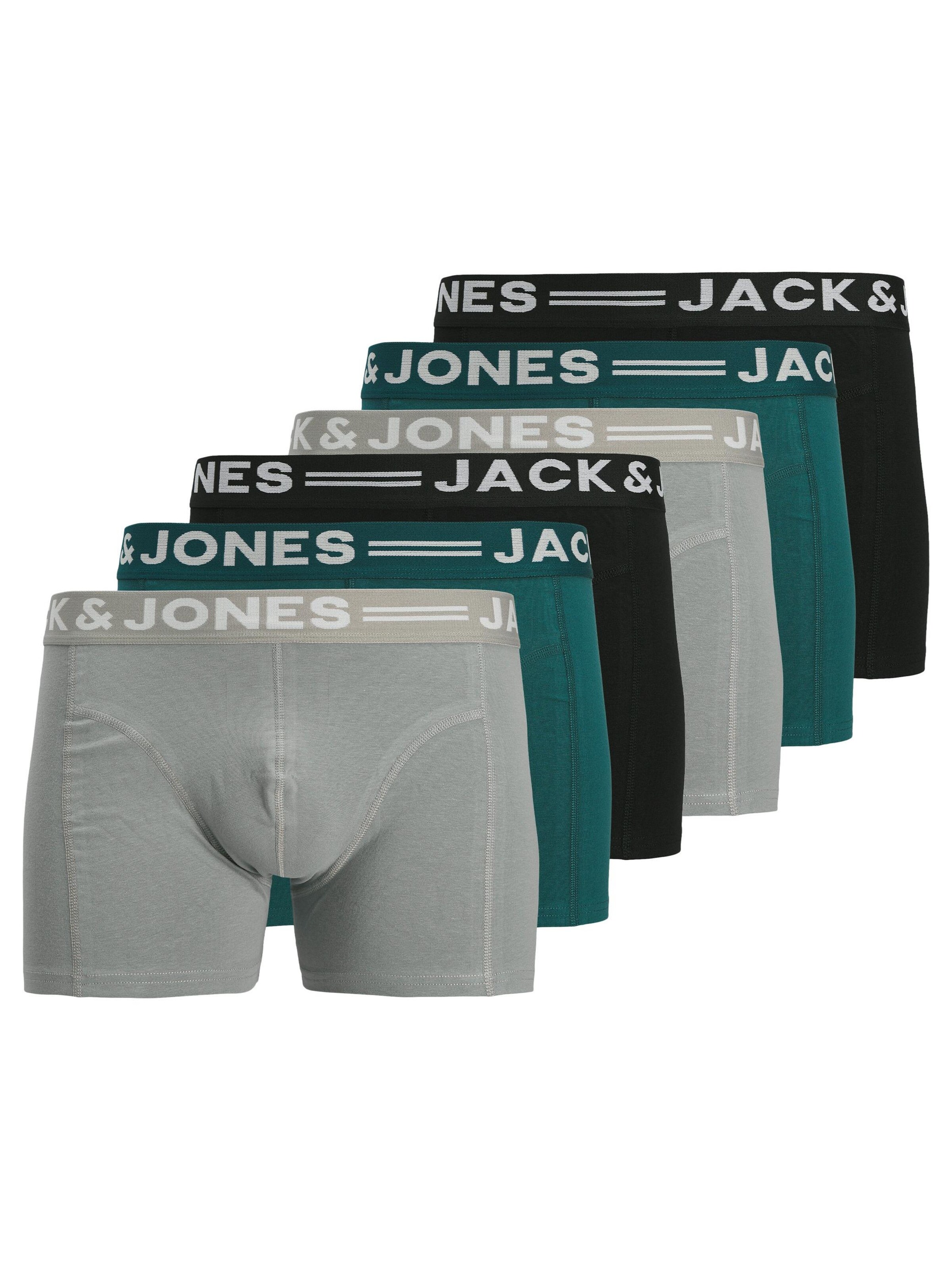 JACK & JONES Boxershorts 'Sense' in de kleur Donkergroen, Productweergave