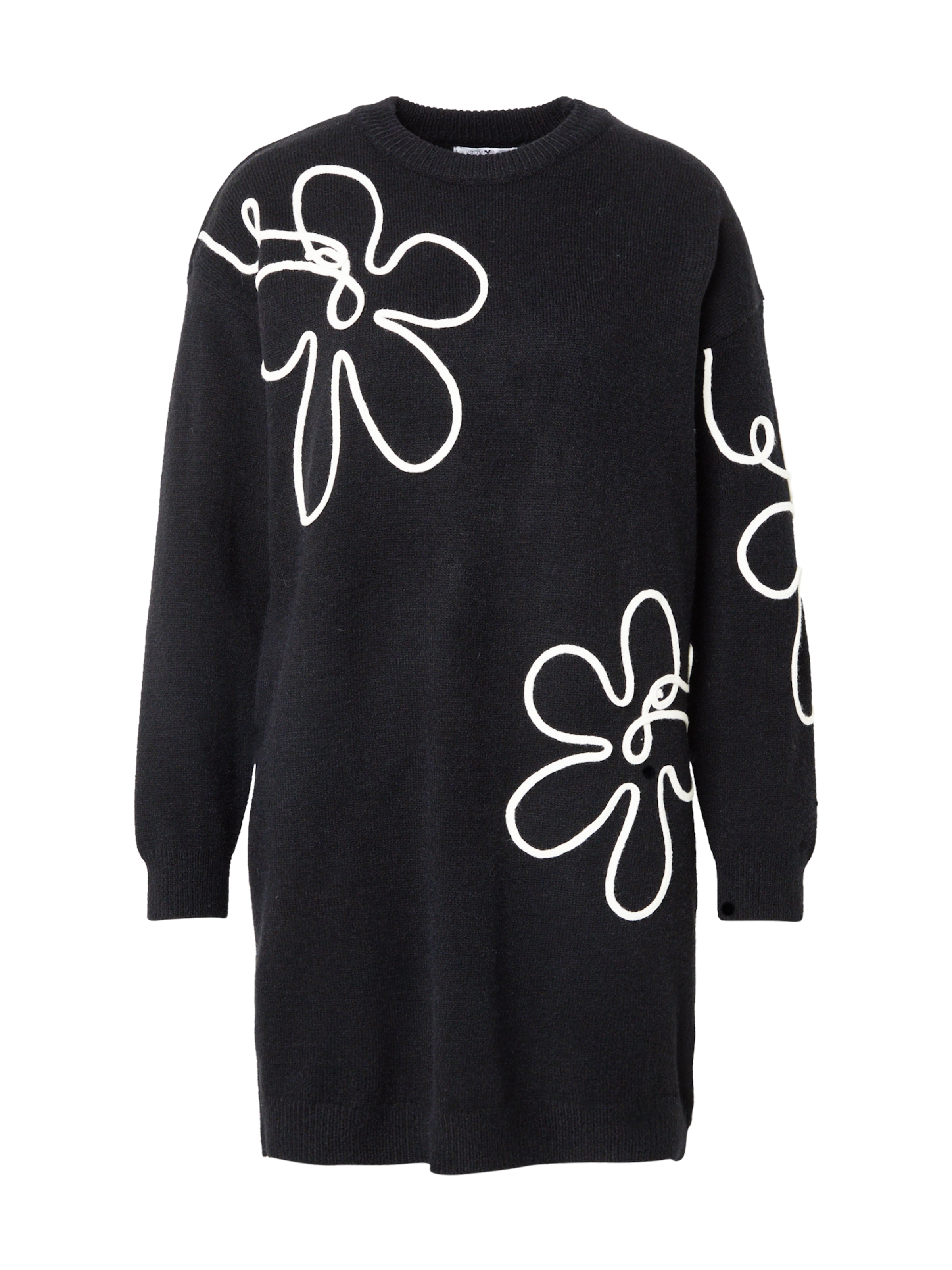 Hailys Πλεκτό φόρεμα 'Ti44lla' σε μαύρο: μπροστά