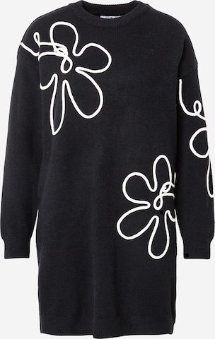 Hailys - Vestido de punto 'Ti44lla' en negro: frente