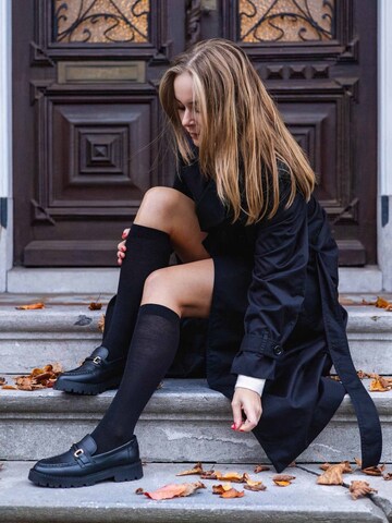 Merino Love Socks 'The Long Kniekousen' in Black