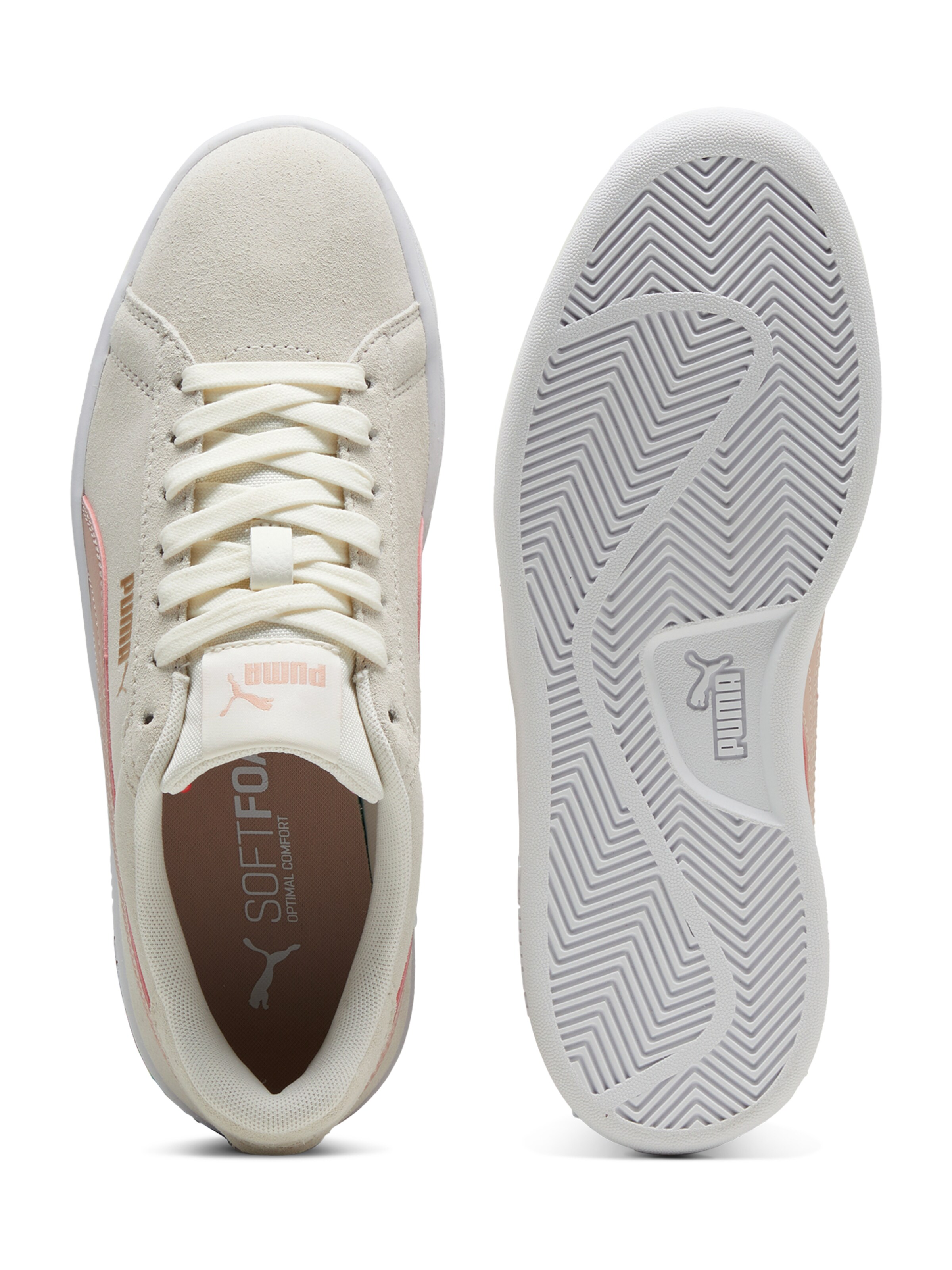 Baskets basses 'Smash 3.0' PUMA en blanc