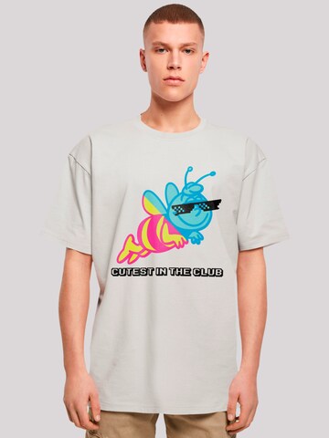 T-Shirt 'Heroes of Childhood' F4NT4STIC en gris : devant