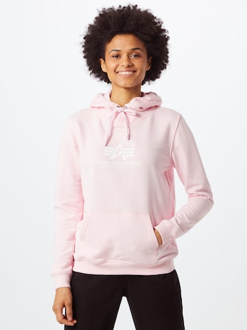 Felpa di ALPHA INDUSTRIES in rosa: frontale