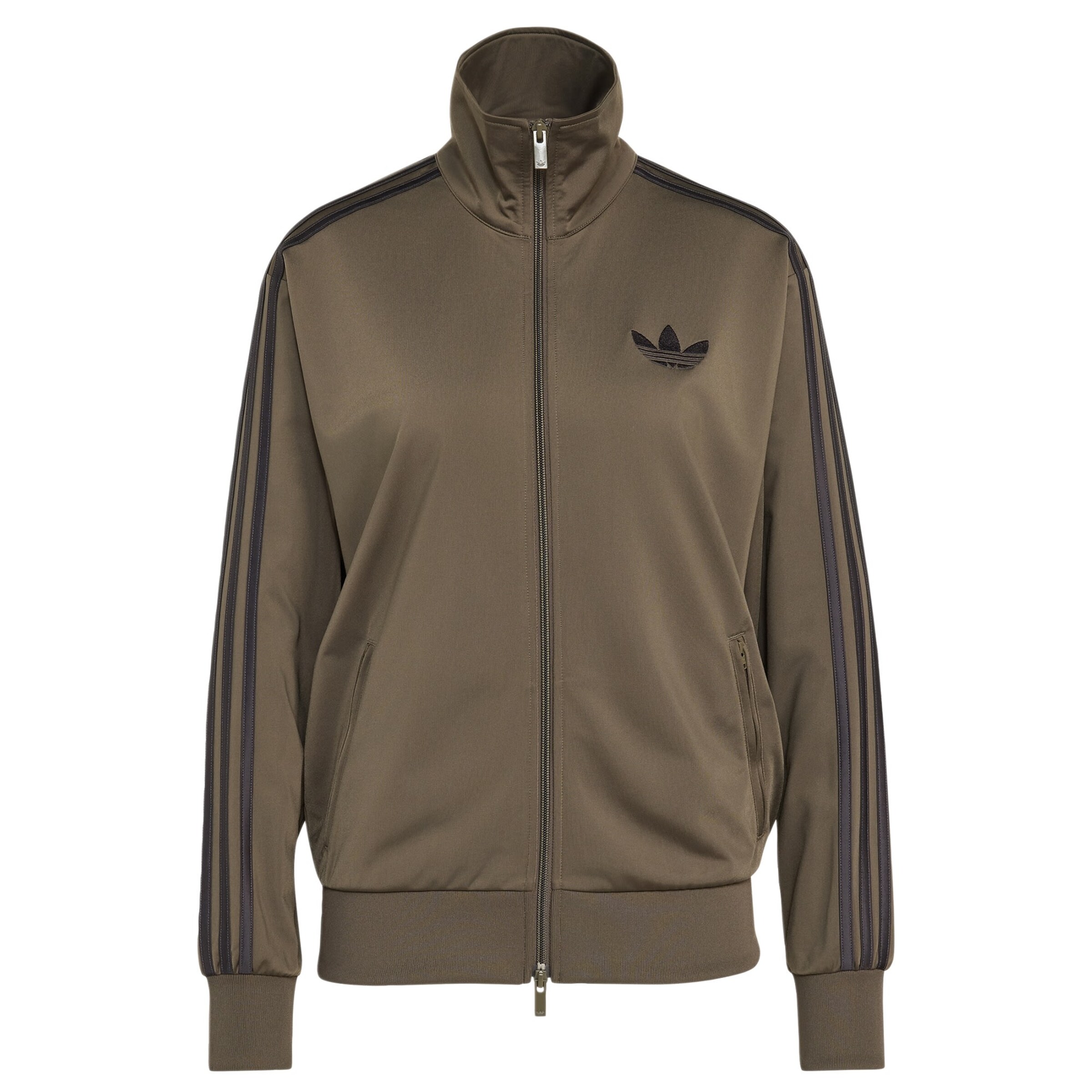 ADIDAS ORIGINALS - Sudadera con cremallera 'Firebird' en marrón: frente