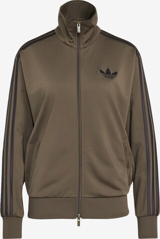 ADIDAS ORIGINALS - Sudadera con cremallera 'Firebird' en marrón: frente