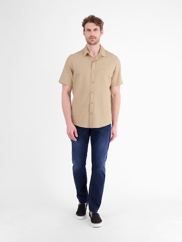 LERROS Regular fit Button Up Shirt in Beige