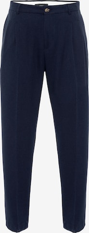 Antioch Широка кройка Панталон с набор в синьо: отпред