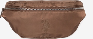 U.S. POLO ASSN. Clutch in Braun: Vorderseite
