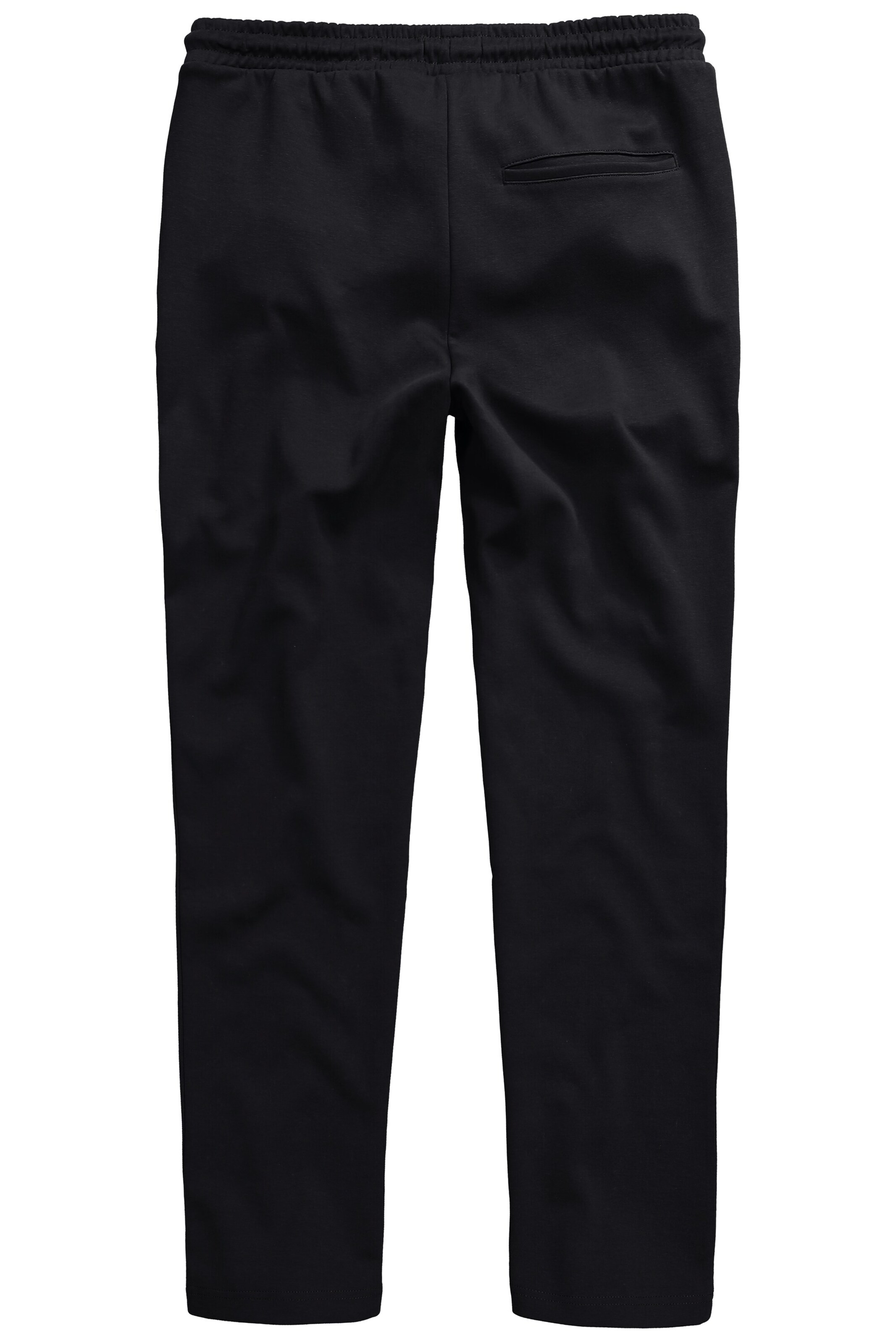 Men Plus Regular Trousers in Black