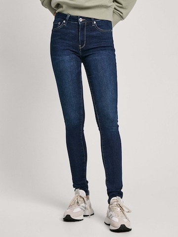 Pepe Jeans Skinny Jeans in Blauw: voorkant