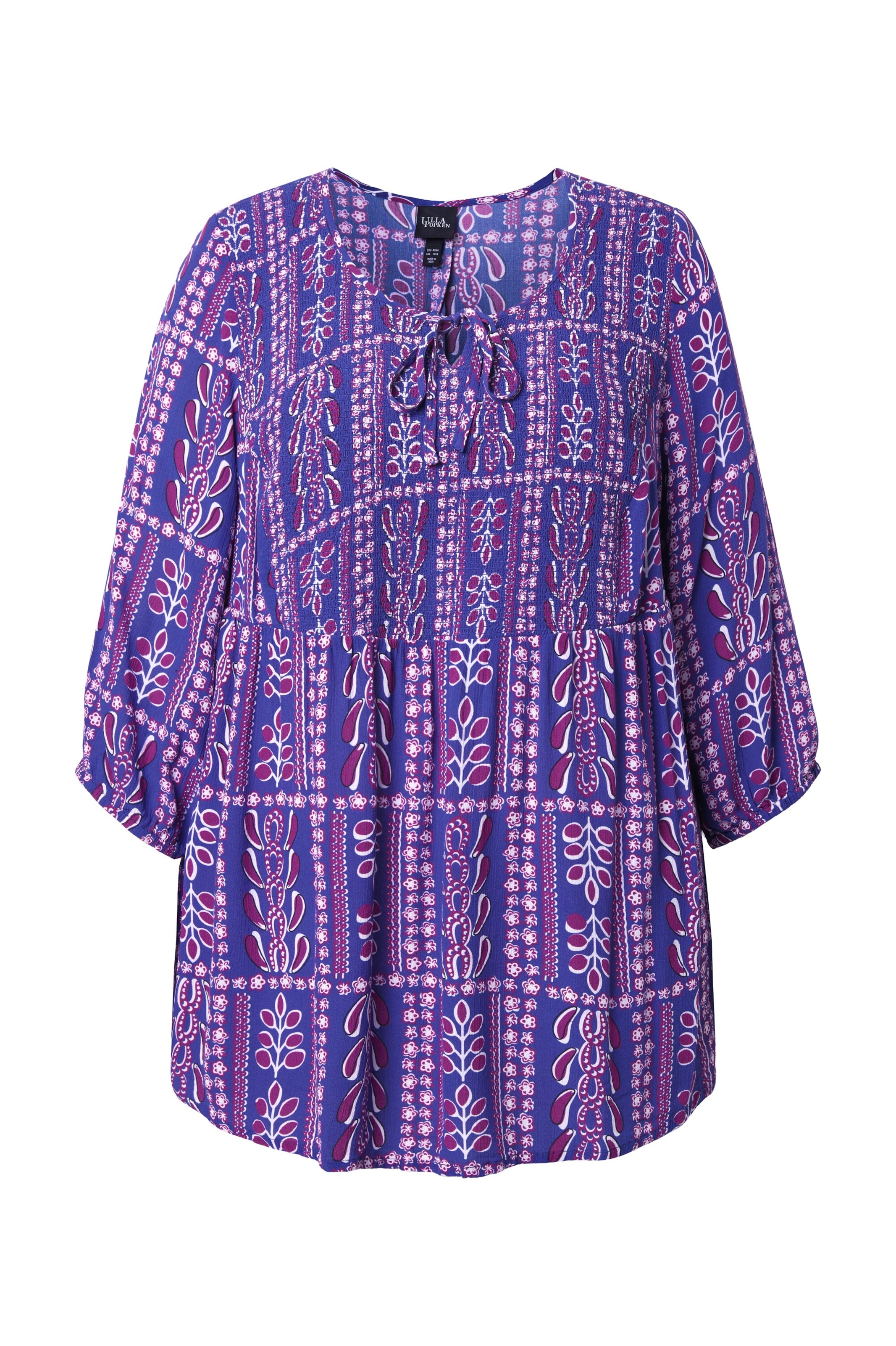 Ulla Popken Bluse in Blau: Vorderseite