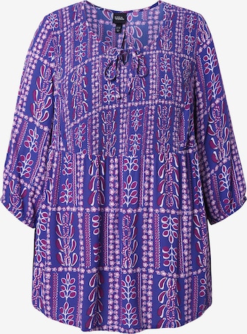 Ulla Popken Blouse in Blue: front