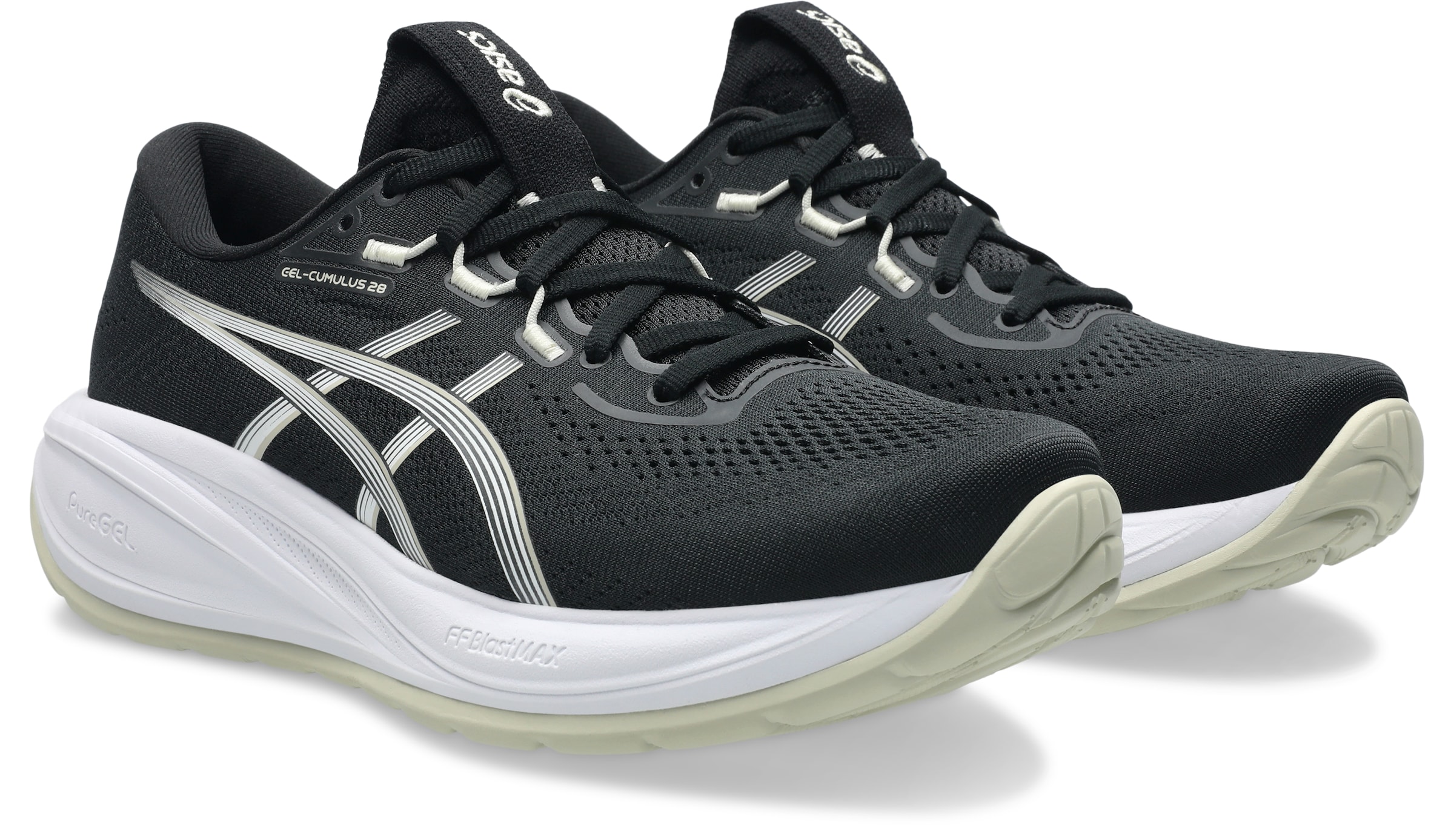 Chaussure de course 'Cumulus 28' ASICS en noir