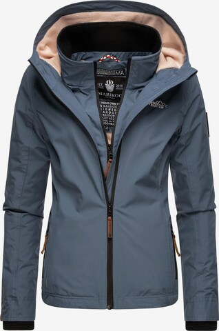 MARIKOO Weatherproof jacket 'Erdbeere' in Blue: front