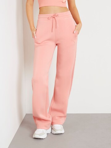 GUESS Wide Leg Hose in Pink: Vorderseite