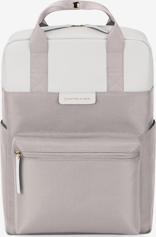 Kapten & Son Backpack 'Bergen Small Muted Clay Sprinkled' in Grey