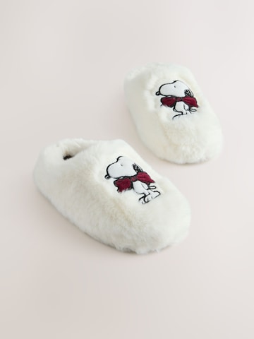 Next - Zapatillas de casa en blanco