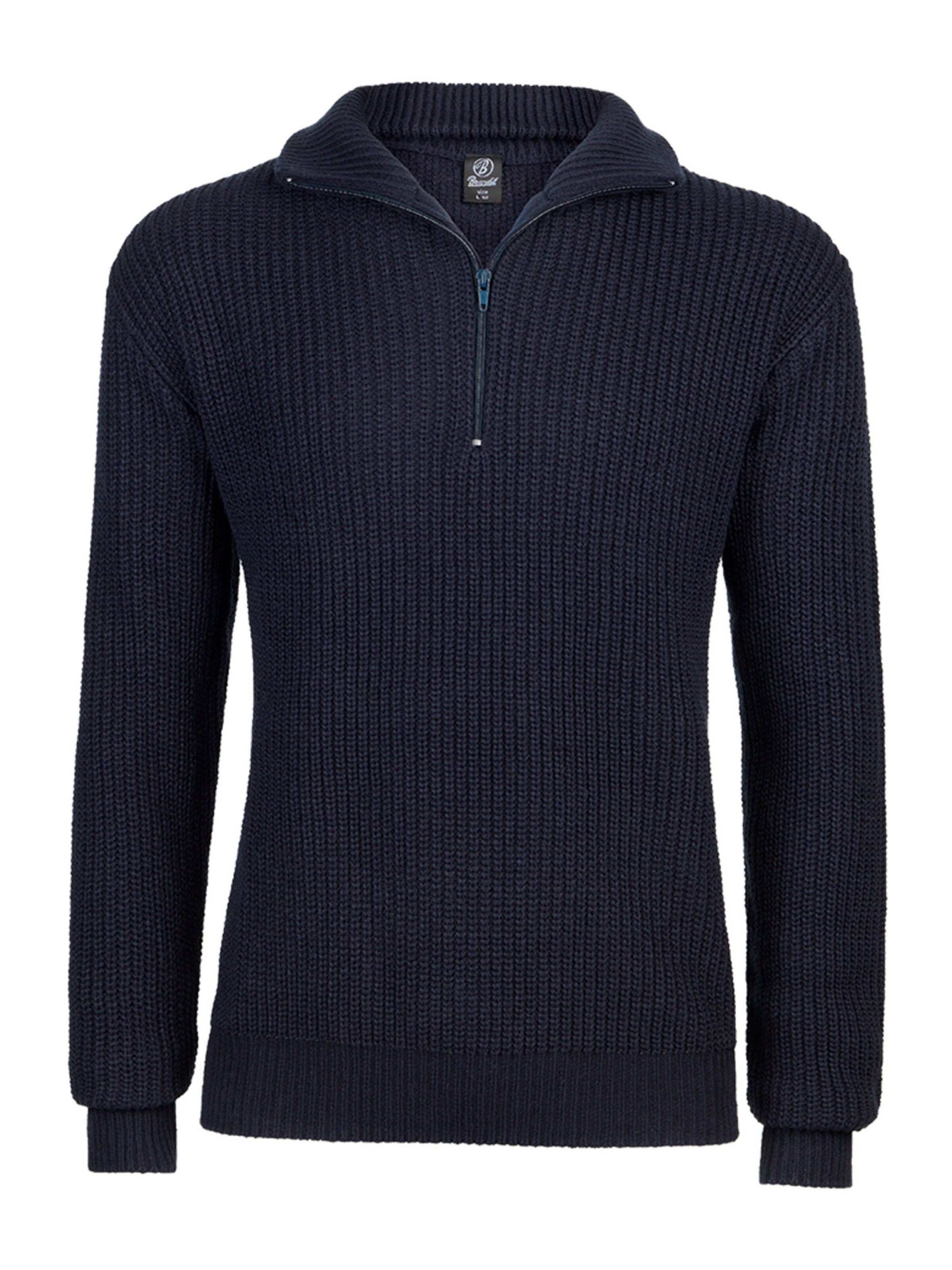 Pull-over Brandit en bleu : devant