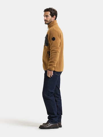 Didriksons Fleece jas 'Peter' in Bruin