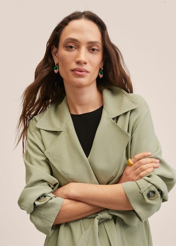 MANGO Summer Coat 'Taxi' in Green