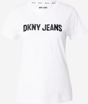 DKNY חולצות בלבן: מלפנים