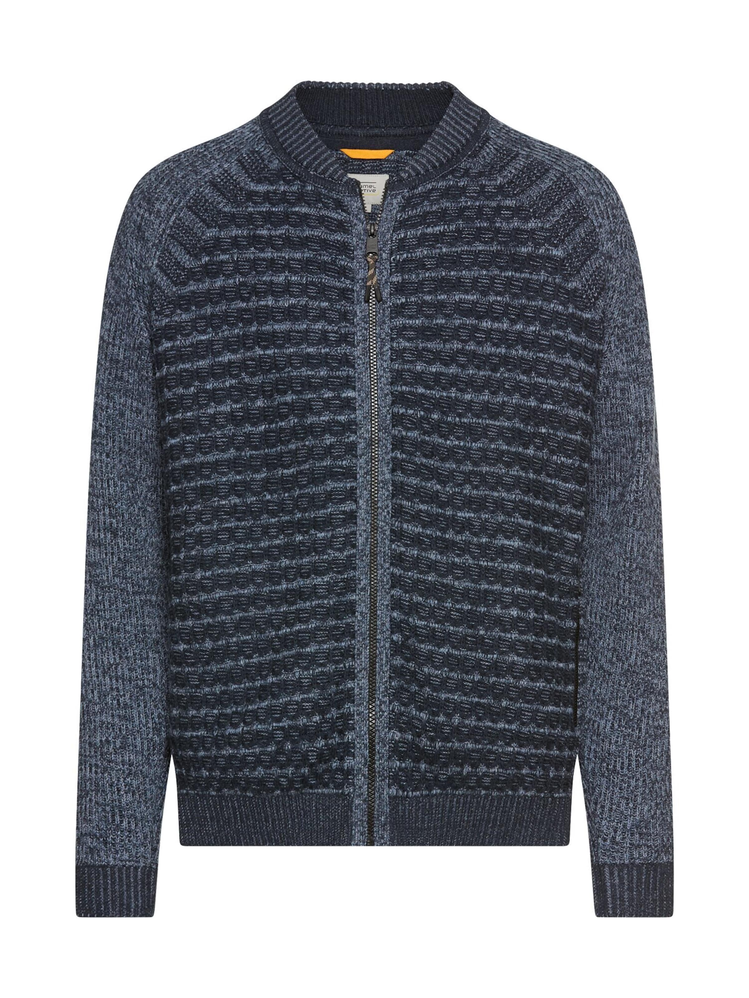 CAMEL ACTIVE Knit Cardigan in Blue: front