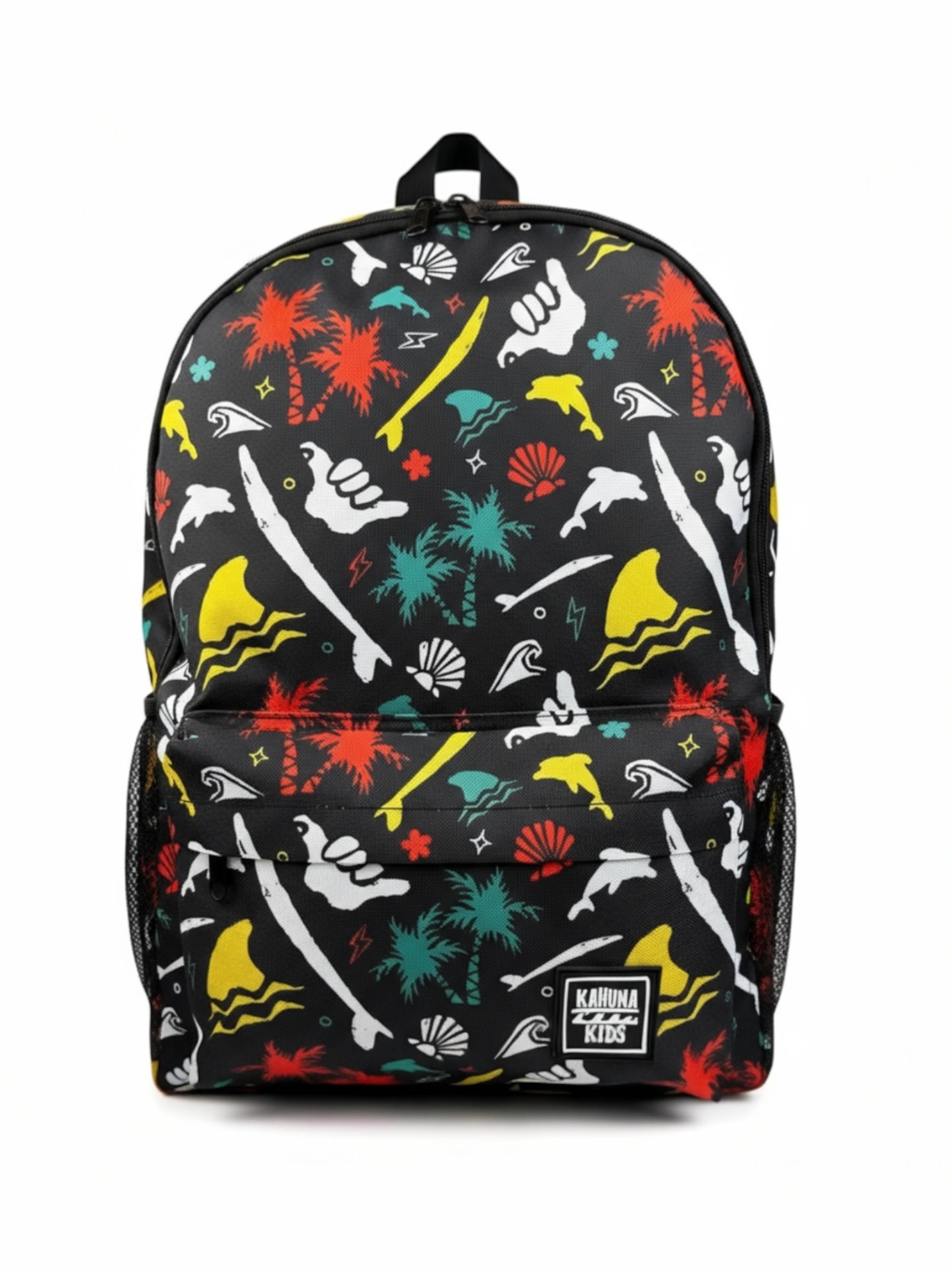 Kahuna Kids - Mochila en negro: frente