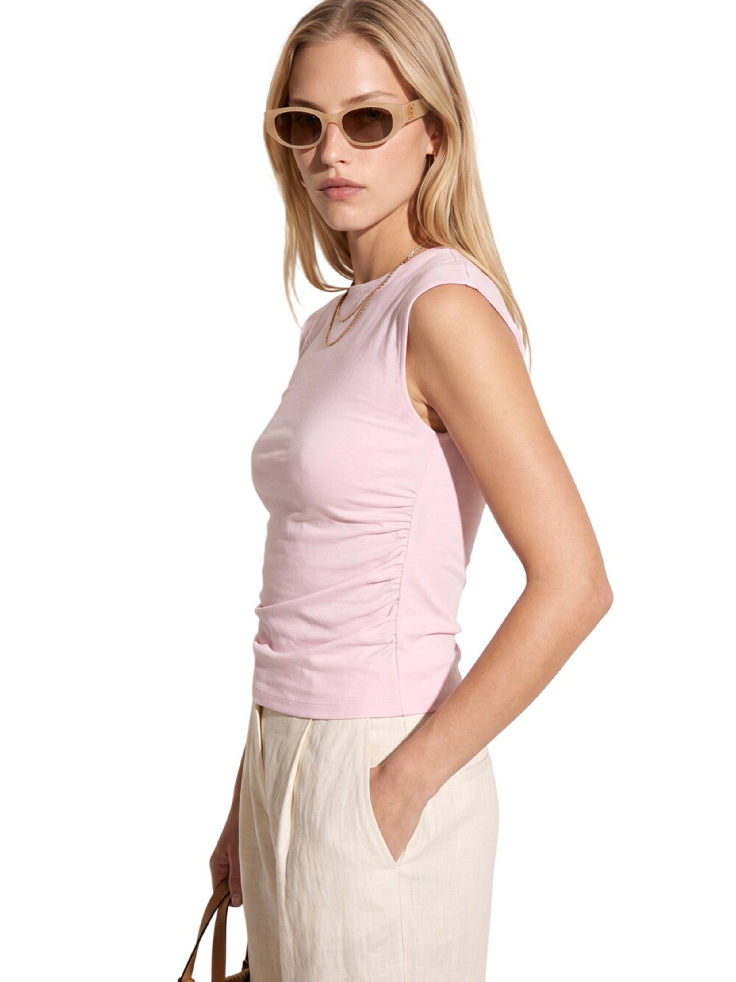 No Matter What Blouse in Roze