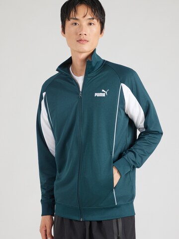 Felpa sportiva di PUMA in verde: frontale
