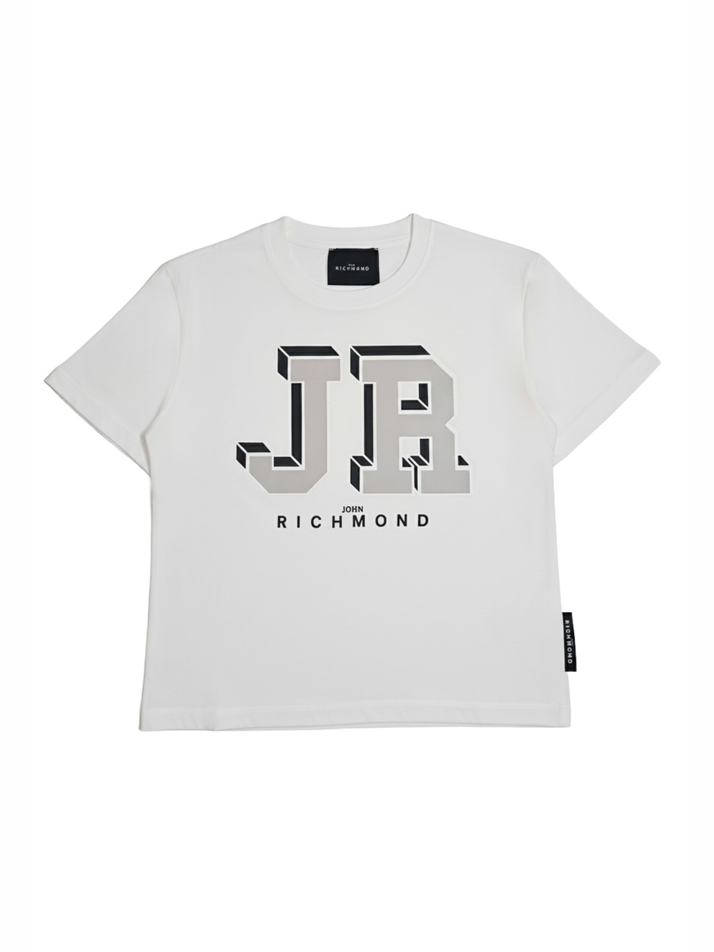 T-Shirt John Richmond en blanc : devant