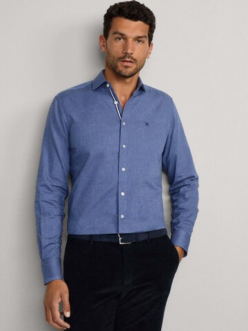 Hackett London Regular fit Overhemd in Blauw