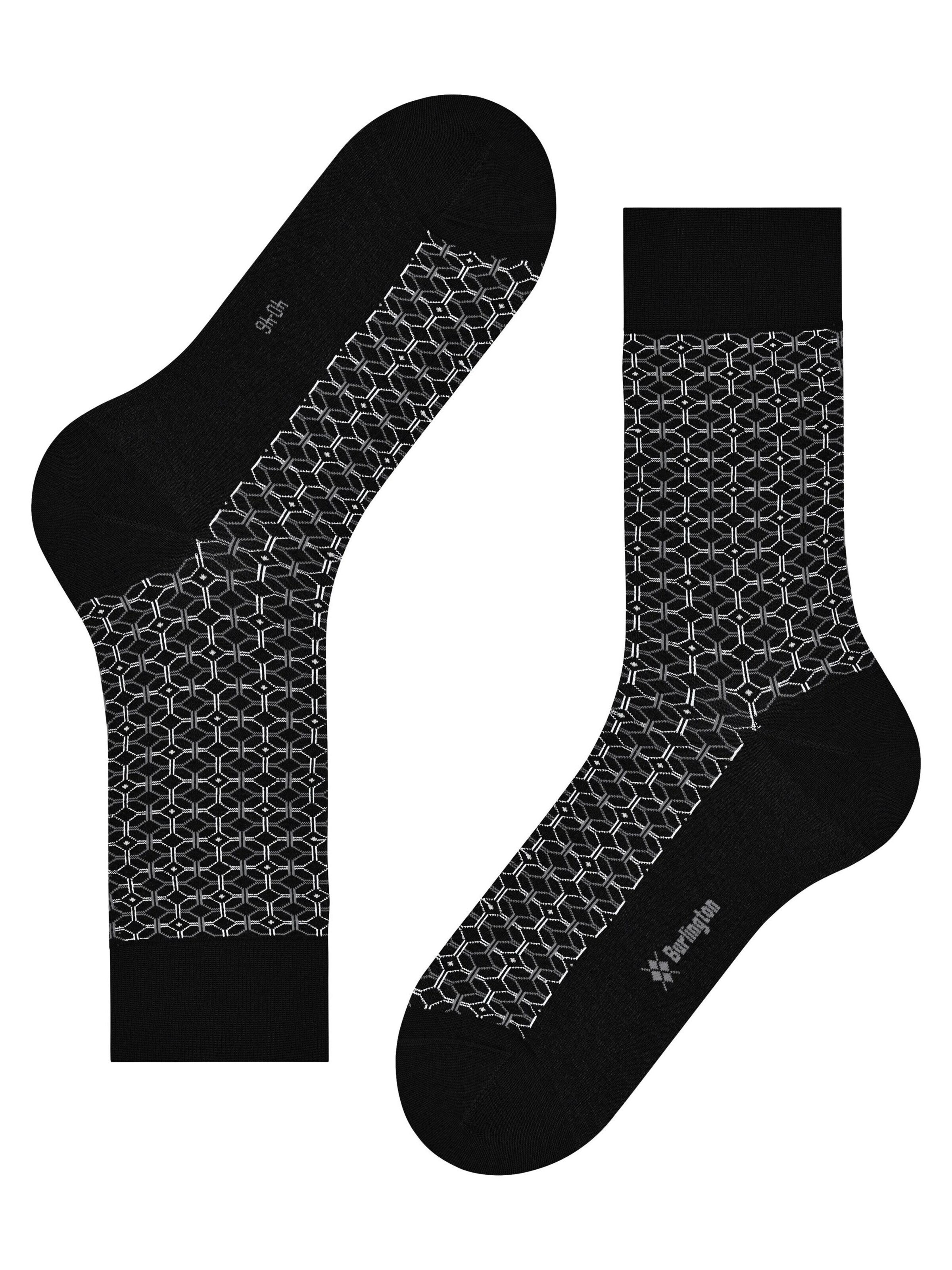 BURLINGTON Socken 'Tie'‌‌‌‌‌‌‌ in Schwarz