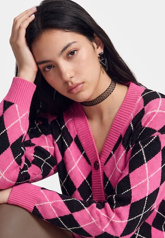 myMo ROCKS Knit Cardigan 'Rock' in Pink
