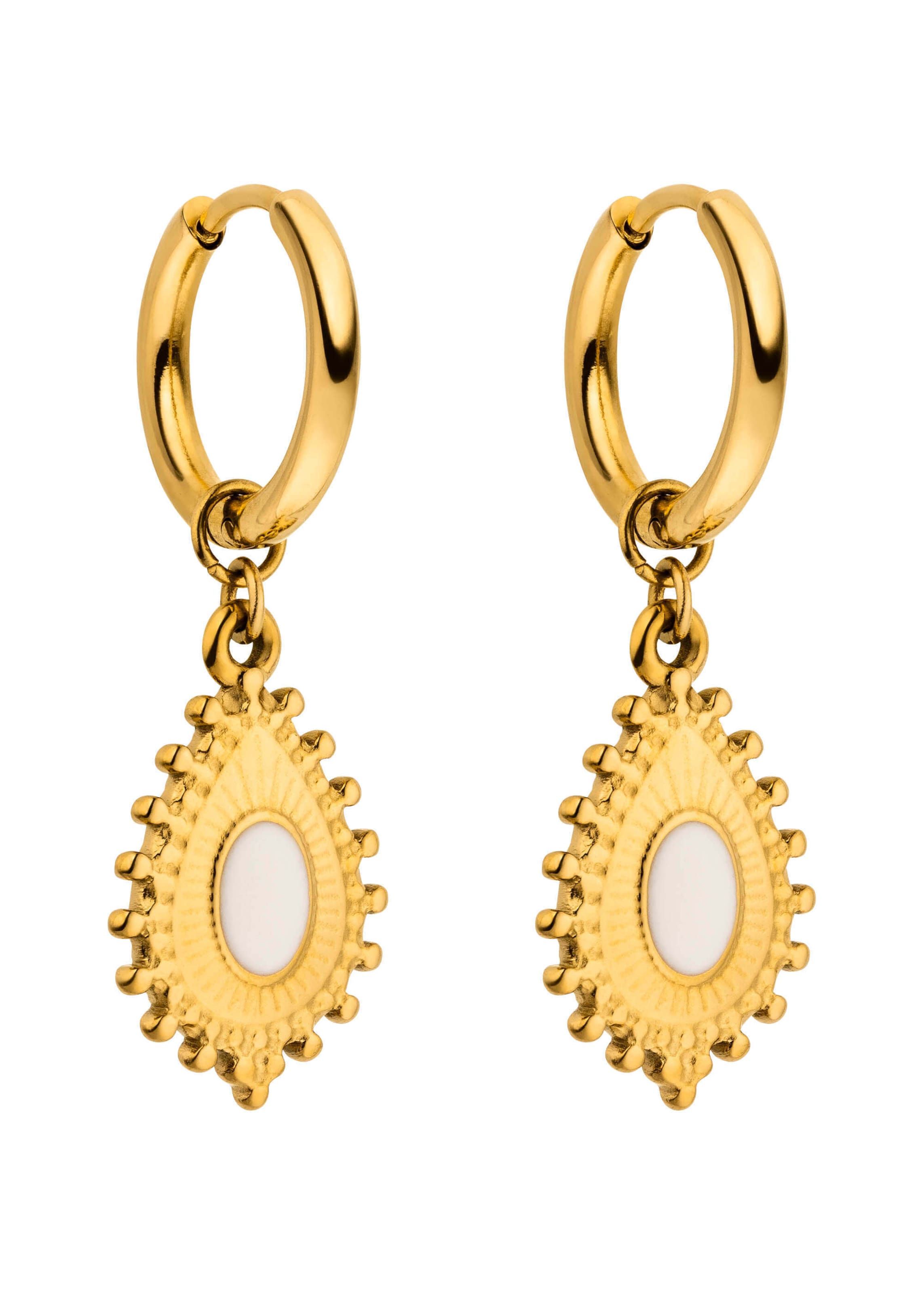 PURELEI - Pendientes 'Pretty' en oro: frente