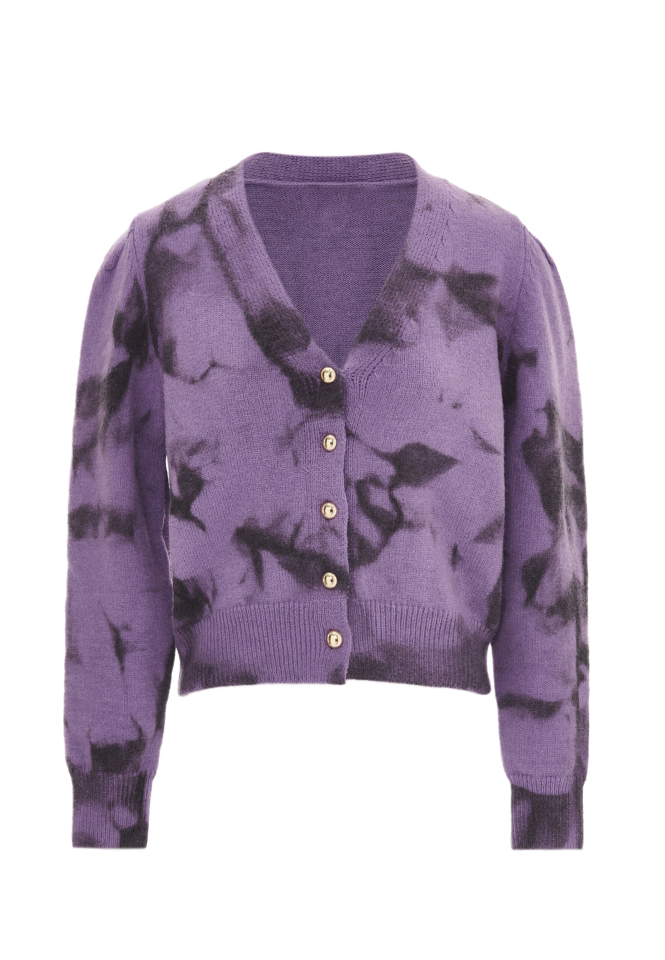 NAEMI - Casaco de malha em roxo: frente