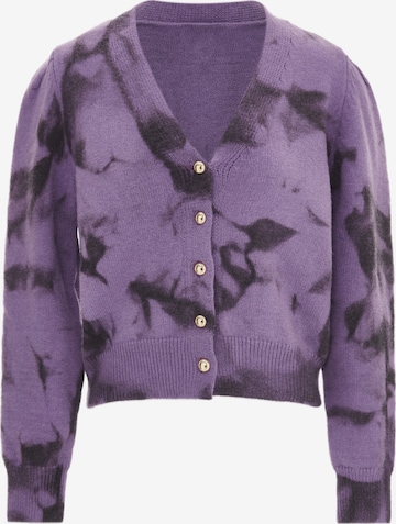 NAEMI - Casaco de malha em roxo: frente